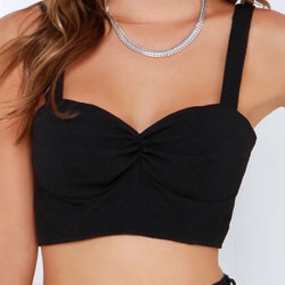 Black crop top
