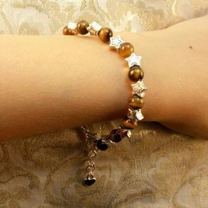 Semi-Precious South Africa Tiger Eye Bracelet