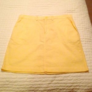 Pale yellow polo skirt
