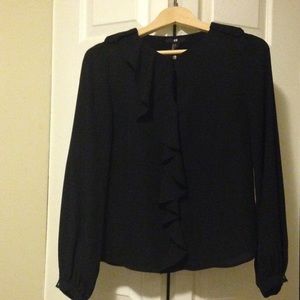 H&M black blouse size 2