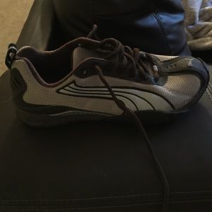 Gently used brown puma sneakers