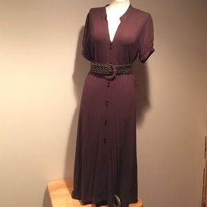 Gorgeous chocolate brown jersey cotton dress