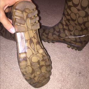 Coach rain boots