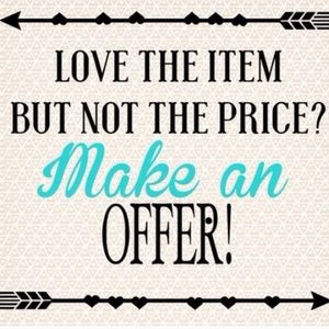 All reasonable offers are welcome!!