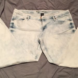 Denim stretch wash skinny jeans