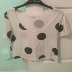 Polka dot crop top