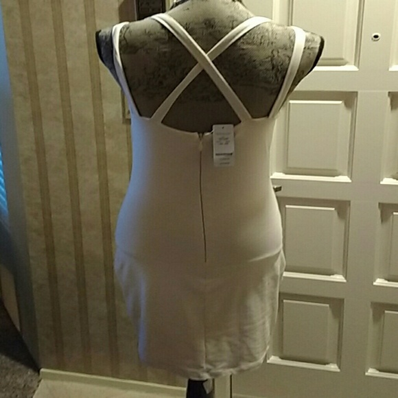 Bebe dress w/ gold/silver bling stretchfi - Picture 2 of 2