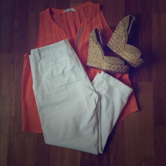 Banana Republic White Pants