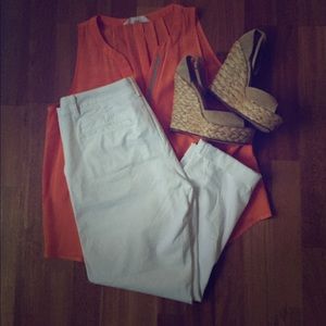 Banana Republic White Pants