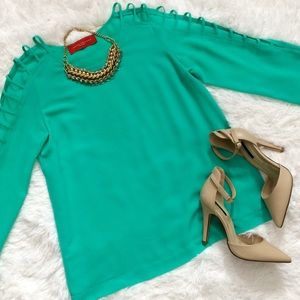 Caged Long Sleeve Top