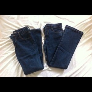 2 pair of jeans