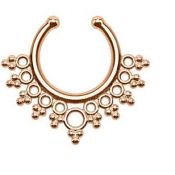 Rose Gold Faux Septum Ring