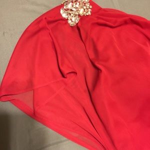 Red cocktail party dress. Never worn.