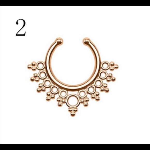 Rose Gold Faux Septum Ring