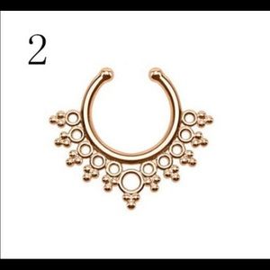Rose Gold Faux Septum Ring