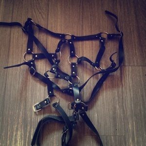 Leather Fetish BDSM Lingerie Body Harness