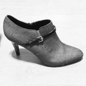 Nine West Grey Denim Bootie