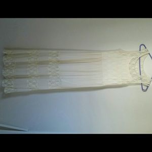 Urban Outfitters Cream/ White Lace Maxi Dress