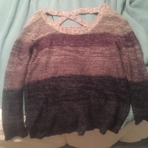 PacSun's L.A. Hearts baggy sweater. Cross in back - Picture 2 of 3
