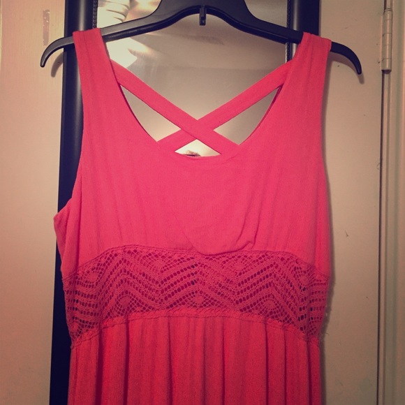 Coral dress