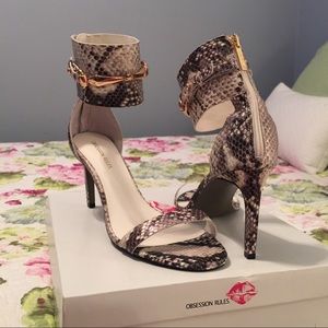 Snakeskin heels