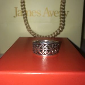 James Avery open adorned ring