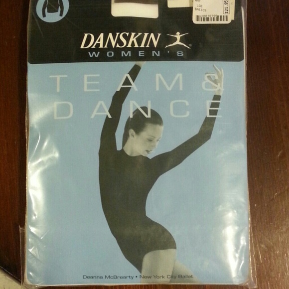 Danskin zip back turtleneck top dance ballet Large