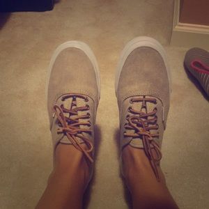 VANS *NEW* tan washed canvas U authentic slim shoe