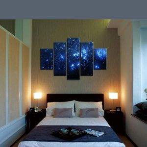 Blue Night Sky Canvas.