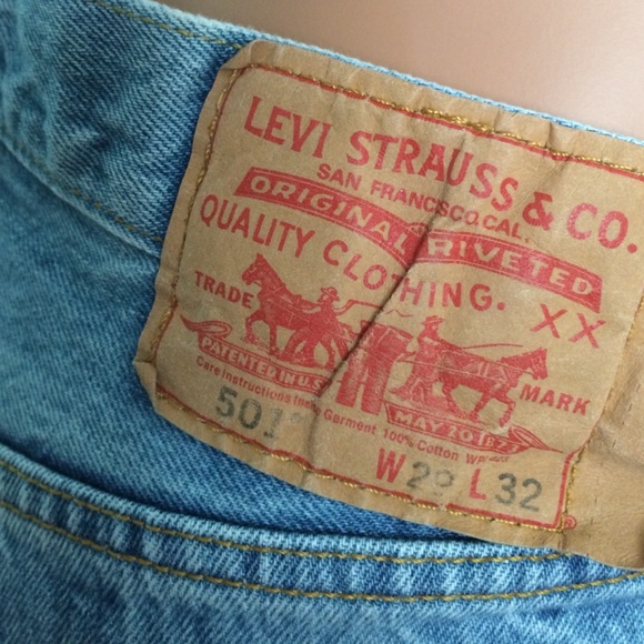 Button fly Levi's bleached - Picture 3 of 4
