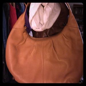 Leather hobo bag