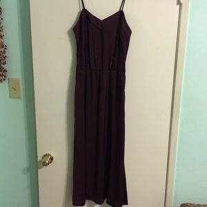 H&M plum colored satin dress