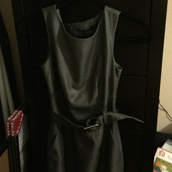 Grey shift dress