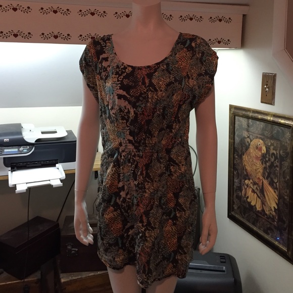 Multi colored snakeskin print top