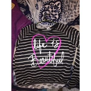"Life is Beautiful" Graphic Sweater
