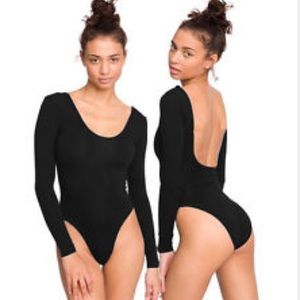 AA Double U-Neck Long Sleeve Bodysuit