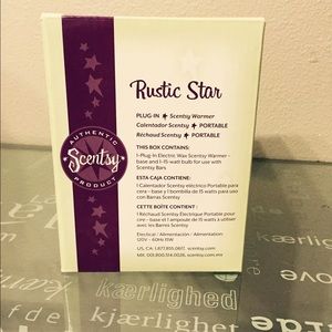 NIB rustic star scentsy plug in warmer