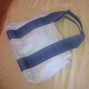 Armani Exchange canvas bag.