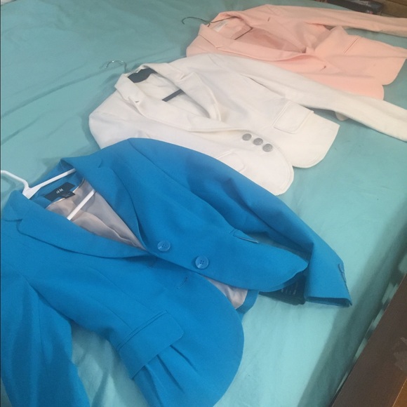 SOLD blue white pink blazer lot, s, jacket, suit