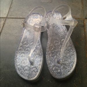 Clear Jelly Sandals size 7