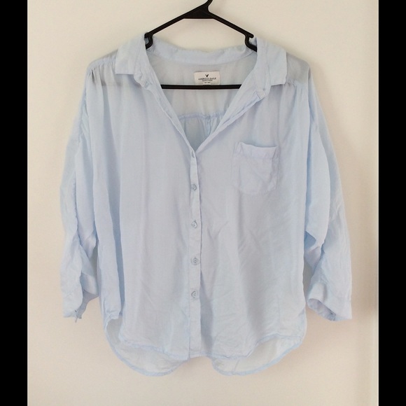 American Eagle Outfitters Tops - AE Slouchy Button-Down Shirt