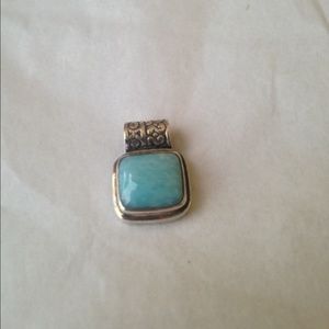 Larimar Pendant .925 Sterling Silver