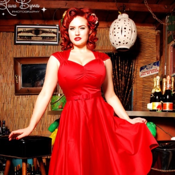 For @amandachav: Heidi Dress in Red Sateen