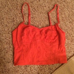 Free people orange coral bralette