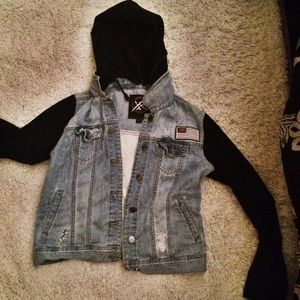 Young & Reckless Denim Hoodie 🎀