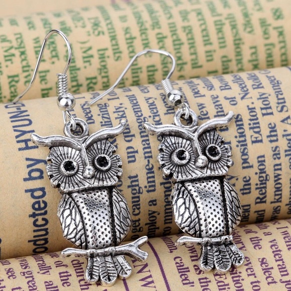 Owl Drop Earrings 🎀