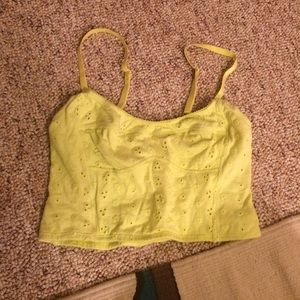 Free people green bralette. Never worn. Size small