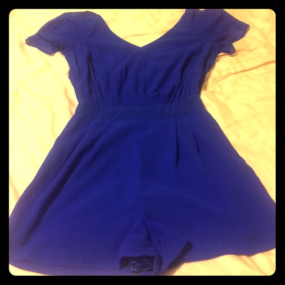 Royal blue romper