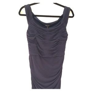BCBG Max Azria Navy Blue Ruched Jersey Dress