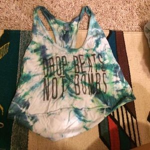 American Apparel rare tie dye crop top